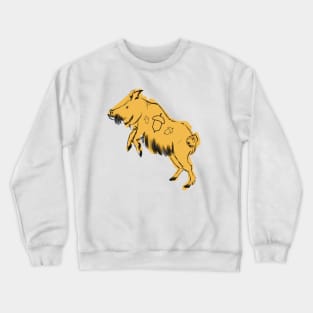 drawing of a wild boar Crewneck Sweatshirt